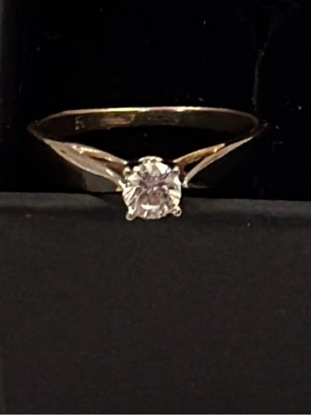 🌟6XHP🌟Ladies 0.28 Real Diamond ring. Ring Size 5 weighing 1.77 grams - Picture 10 of 13